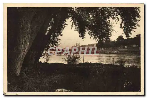 Cartes postales Tours Indre et Loire Bords de la Loire La Cathedrale et Pont de Pierre