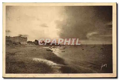 Cartes postales Arcachon Gironde La Plage au Coucher du soleil