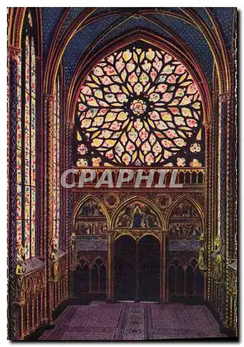 Cartes postales Paris Sainte Chapelle La Grande Rose