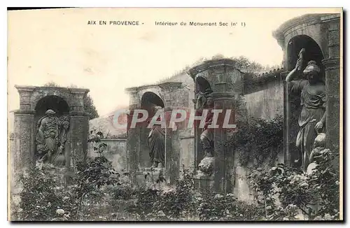 Ansichtskarte AK Aix en Provence Interieur du Monument Sec