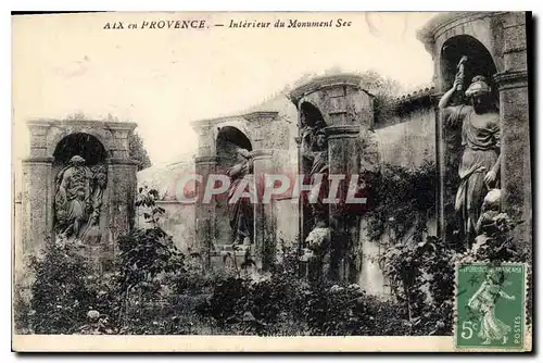 Ansichtskarte AK Aix en Provence Interieur du Monument Sec