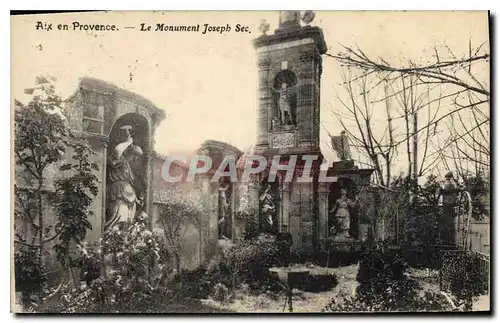 Ansichtskarte AK Aix en Provence Le Monument Joseph Sec