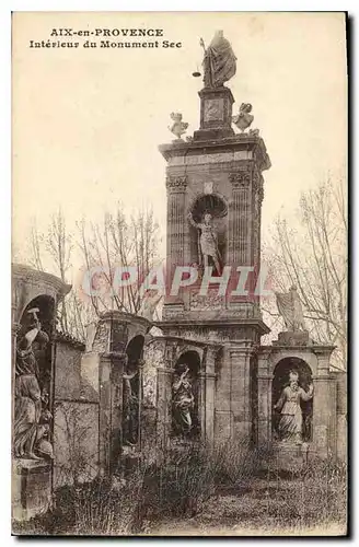 Ansichtskarte AK Aix en Provence Interieur du Monument Sec