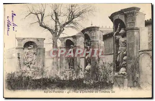 Ansichtskarte AK Aix en Provence Vue d'Ensemble du Tombeau Sec