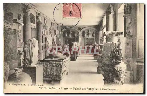 Ansichtskarte AK Aix en Provence Musee Galerie des Antiquites Gallo Romaines