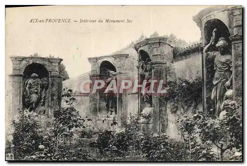 Ansichtskarte AK Aix en Provence Interieur du Monument Sec