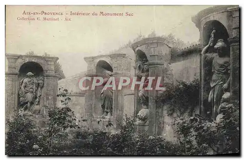 Cartes postales Aix en Provence Interieur du Monument Sec