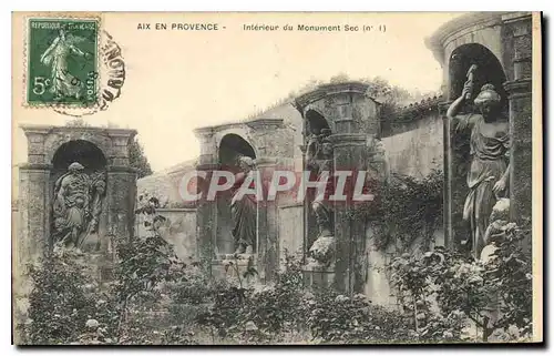 Cartes postales Aix en Provence Interieur du Monument Sec