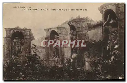 Cartes postales Aix en Provence Interieur du Monument Sec