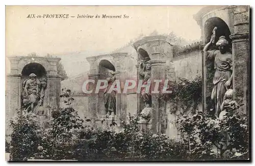 Ansichtskarte AK Aix en Provence Interieur du Monument Sec