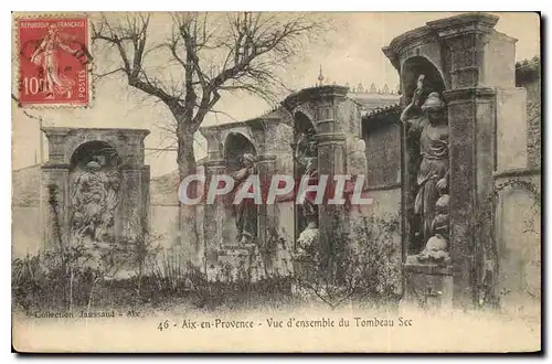 Ansichtskarte AK Aix en Provence Vue d'ensemble du Tombeau Sec