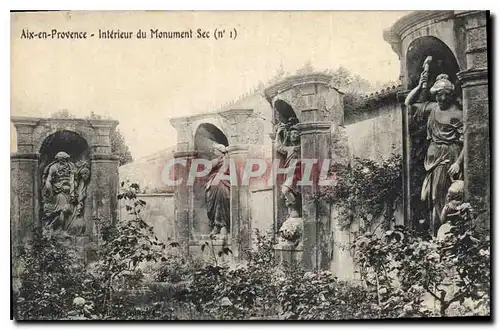 Cartes postales Aix en Provence Interieur du Monument Sec