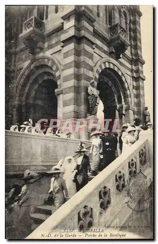 Ansichtskarte AK Marseille ND de la Garde Porche de la Basilique