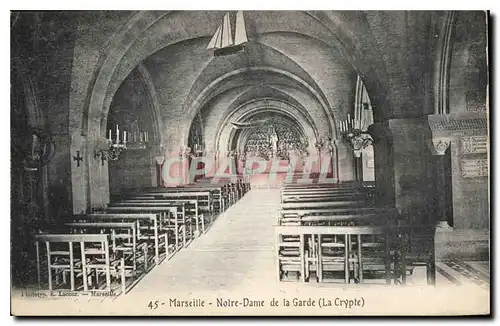 Cartes postales Marseille Notre Dame de la Garde La Crypte