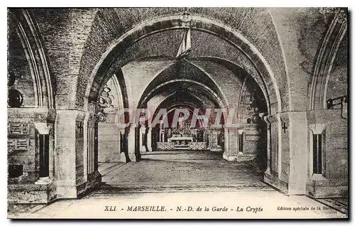 Cartes postales Marseille ND de la Garde La Crypte