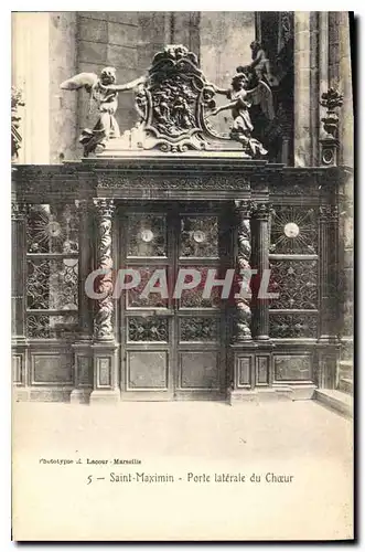 Cartes postales Saint Maximin Porte laterale du Choeur