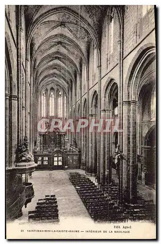 Ansichtskarte AK Saint Maximin La Sainte Baume Interieur de la Basilique