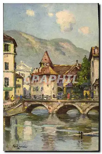 Ansichtskarte AK Annecy Le Pont Morens