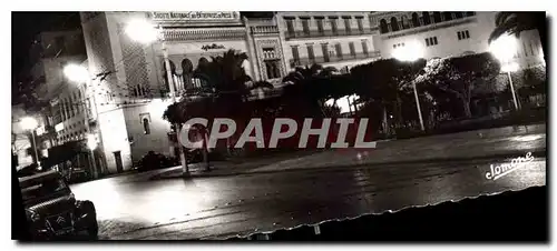 Cartes postales Alger la Nuit L'Avenue Pasteur et la Poste