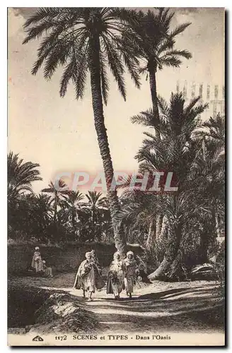 Cartes postales Scenes et Types Dans l'Oasis