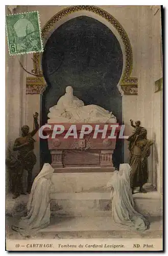 Cartes postales Carthage Tombeau du Cardinal Lavigerie