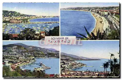 Cartes postales Souvenir de La Cote d'Azur