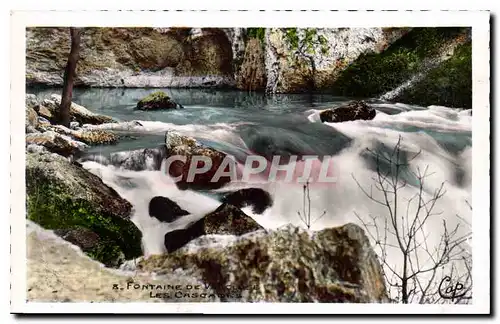 Cartes postales Fontaine de Vaucluse Les Cascade