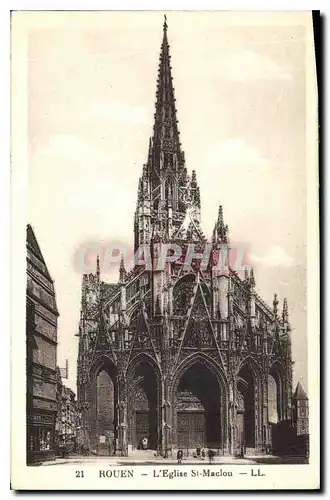 Cartes postales Rouen L'Eglise St Maclou