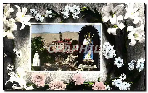 Cartes postales De Notre Dame de Laghet Recevez ces Fleurs