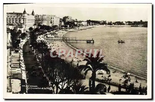 Cartes postales Cannes La Croisette et la Plage