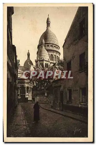 Ansichtskarte AK Paris Montmartre La Basilique vue de la Rue du Chevalier de la Barre