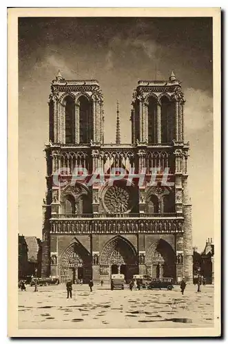 Cartes postales Paris Notre Dame facade