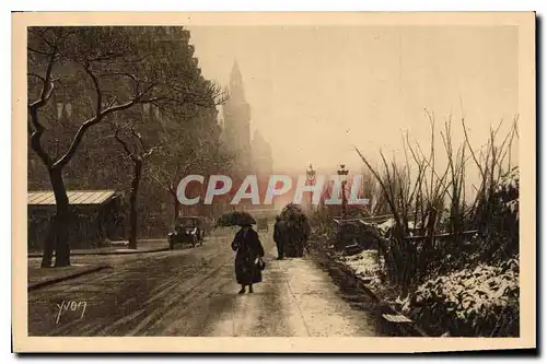 Cartes postales Paris Le Quai aux Fleurs sous la neige