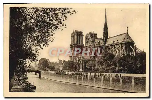 Ansichtskarte AK Paris Notre Dame et le Dquare de l'Archeveche