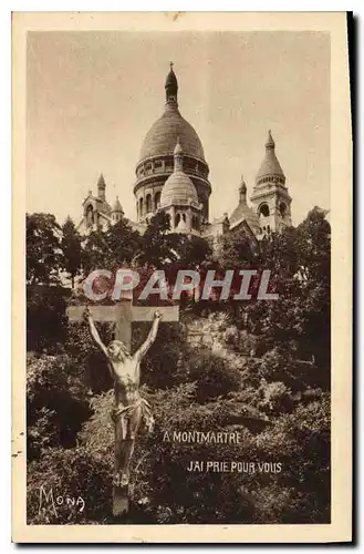 Cartes postales Paris Basilique du Sacre Coeur de Montmartre et Square Saint Pierre