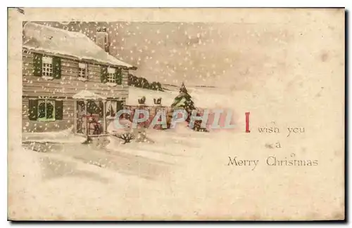 Cartes postales I wish you a Merry Christmas
