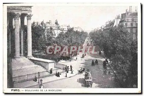 Cartes postales Paris Boulevard de la Madeleine