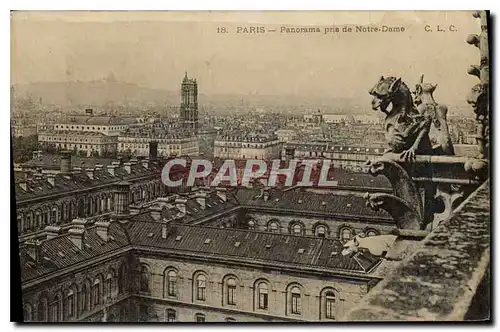 Ansichtskarte AK Paris panorama pris de Notre Dame