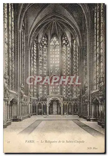 Cartes postales Paris le Reliquaire de la Sainte Chapelle