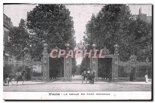 Ansichtskarte AK Paris la Grille du Parc Monceau