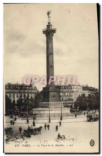 Cartes postales Paris la Place de la Bastille