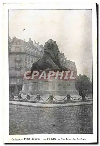 Ansichtskarte AK Collection Petit Journal Paris le Lion de Belfort