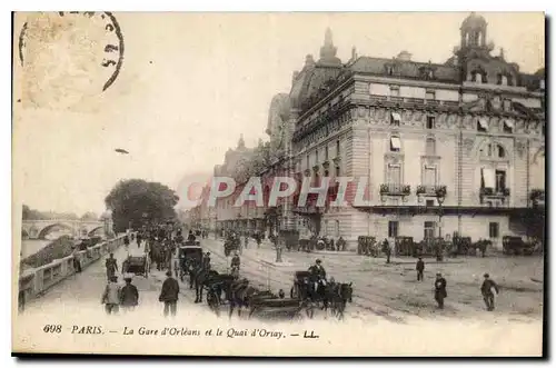 Ansichtskarte AK Paris la Gare d'Orleans et le Quai d'Orsay