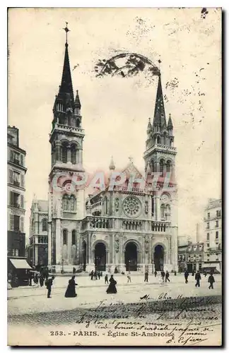 Cartes postales Paris Eglise St Ambroise