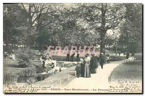 Cartes postales Paris Parc Montsouris le Pelouse