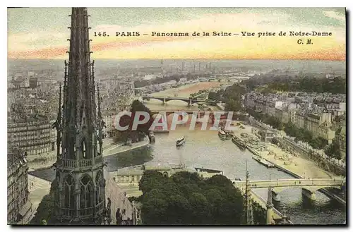 Ansichtskarte AK Paris Panorama de la Seine vue prise de Notre Dame