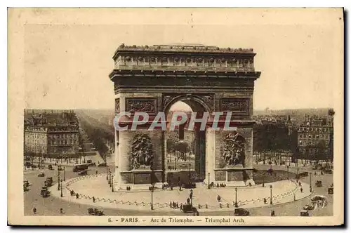 Cartes postales Paris Arc de Triomphe