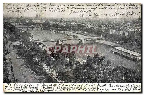 Ansichtskarte AK Collection de petit Journal Paris la Seine vue prise du Louvre