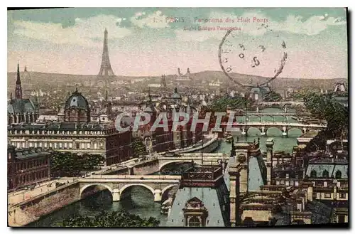 Ansichtskarte AK Paris Panorama des huit Ponts