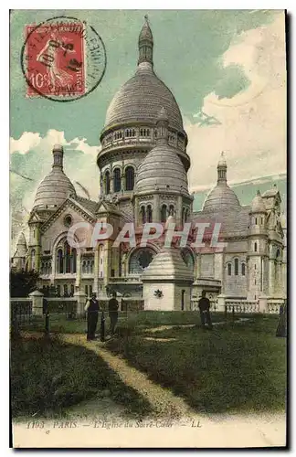 Cartes postales Paris l'eglise du Sacre Coeur